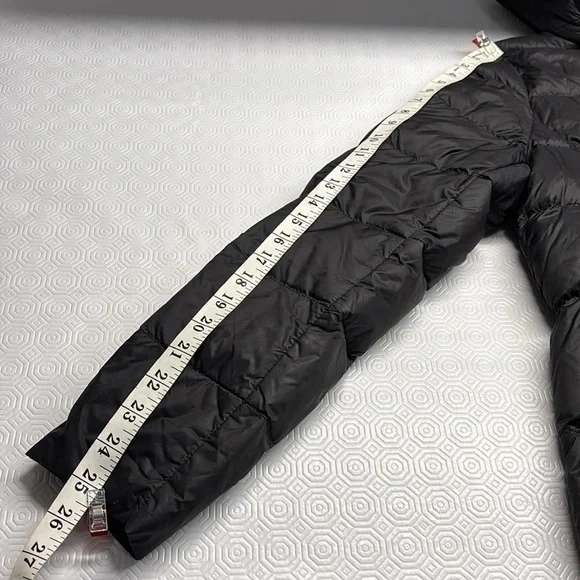 Lucky Brand Down Filled Puffer Coat with Hood Medium Colour Black - Picture 11 of 12